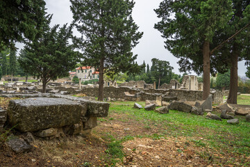 Fototapeta na wymiar Ruins of Salona an ancient Roman capital of Dalmatia. Croatia
