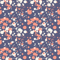 Modern colorful stylish texture. Chaotic circles seamless pattern. Template for printing, wrapping paper, fabrics, covers, flyers, banners, posters and posters. Vector illustration.