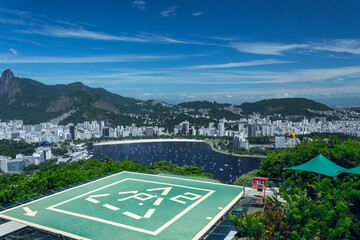 View from the Sugarloaf mountain in Rio de Janeiro. Brazil.