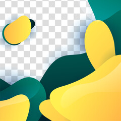 Modern bloob red yellow colorful sale post design template background