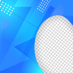 Bloob memphis transparant light blue colorful sale post design template background