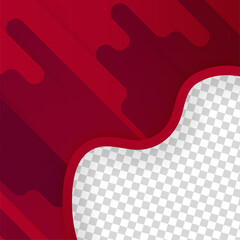 Modern Bloob transparant red colorful sale post design template background