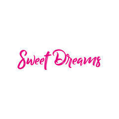 Sweet Dreams lettering. Vector illustration