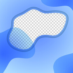 Transparant bloob blue red colorful sale post design template background