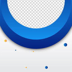 Circle transparant Blue colorful sale post design template background