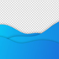 Modern bloob transparant blue colorful sale post design template background