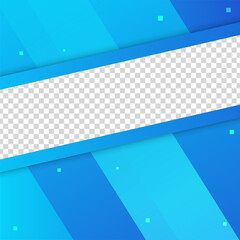 Obraz premium transparant frame blue colorful sale post design template background