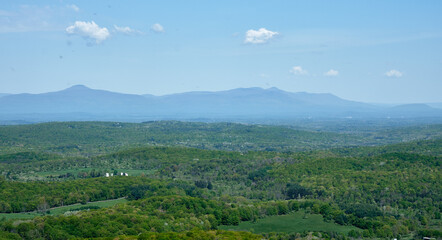 View of the Catskill mountains from Stissing Mountain fire tower, Pine Plains, NY
