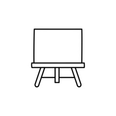 Board Stand Icon  in black line style icon, style isolated on white background