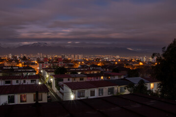Fototapeta premium santiago city at night