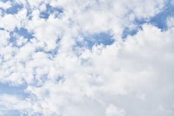Beatiful blue sky with clouds on a sunny day