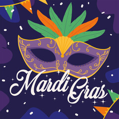 mardi gras invitation card © djvstock