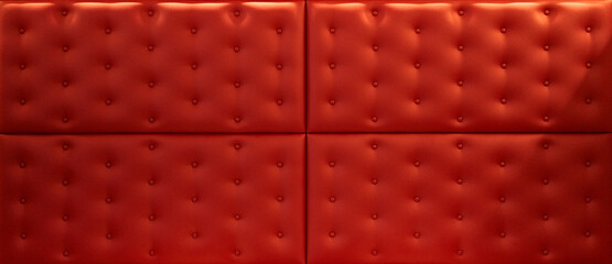  Capitone upholstery red texture