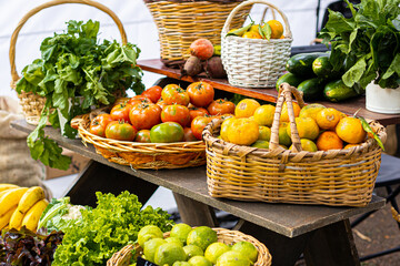 Organically produced fruits and vegetables