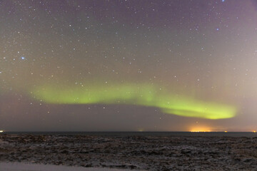 Northern Lights in Iceland Outside Rekjavik