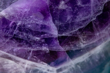 Close up of Amethyst Quartz Crystal . High quality photo