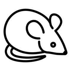 Mice Flat Icon Isolated On White Background
