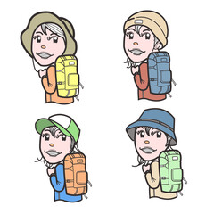 登山女子の登山服コーディネート