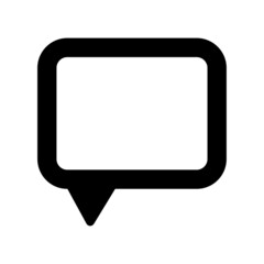 Rectangular speech frame icon. Cartoon art. Creative design. Communication concept. Vector illustration. Stock image. 