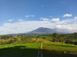 The greatest Ciremai mountain in Indonesia 