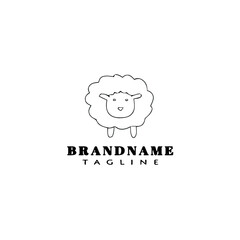 sheep logo icon design template vector illustration