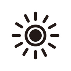 Fototapeta premium Sun vector icon illustration sign