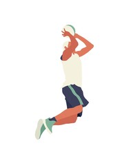 basketball player slam dunking the basketball to the net © Ryan K.