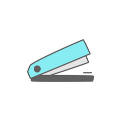 Staple Icon in color icon, isolated on white background 