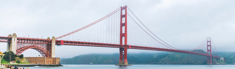 The Golden Gate bridge in the morning, San Francisco, California.