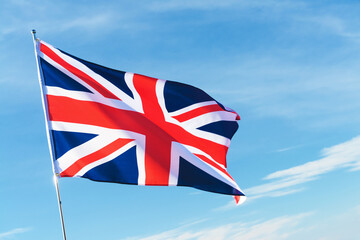 National flag of The United Kingdom outdoors