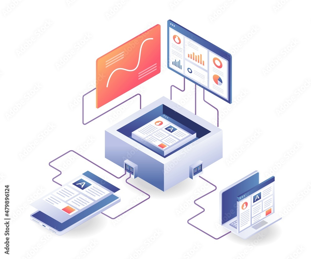 Poster Smartphone and computer application web analysis