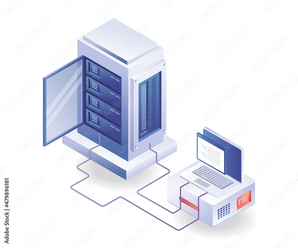 Aufkleber Server computer system programming