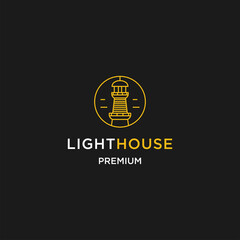 Light House logo icon design template