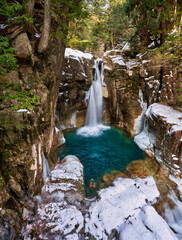 岐阜　夕森公園　竜神の滝