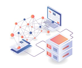 Computer network and smartphone server