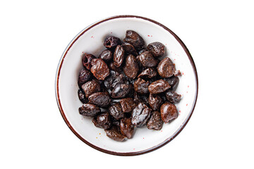 olive pitted dried smoked olives healthy meal food snack on the table copy space food background