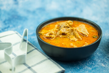 Thai meal of panang curry with pork