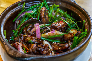 A pot of delicious and authentic traditional Cantonese cuisine, Keiji pot, eel pot