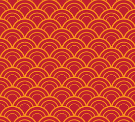 Fototapeta na wymiar Colorful circular Japanese pattern.