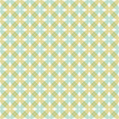 Geometric abstract vector octagonal green and golden background. Geometric abstract colored ornament. Seamless modern pattern