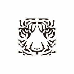 Tiger head illustration design