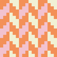 Geometric weaving seamless pattern