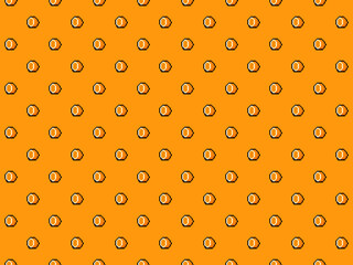 Pixel 8 bit cut orange background - high res seamless pattern