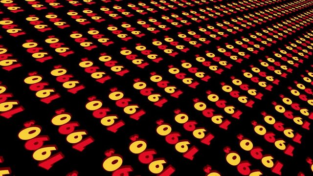 1990s rotate background animation. pattern background. 4K Video motion Animation. seamless loop