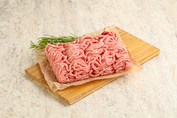 Raw beef minced meat for cooking