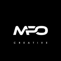 MPO Letter Initial Logo Design Template Vector Illustration