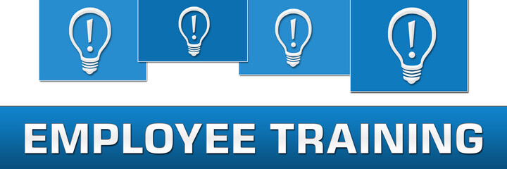 Employee Training Bulb Blue Stripes On Top 