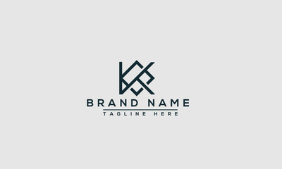 KO Logo Design Template Vector Graphic Branding Element. - obrazy, fototapety, plakaty