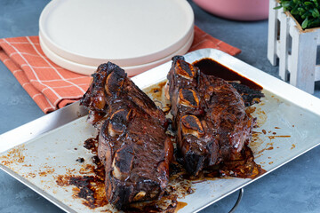 Korean marinated marbled prime short rib