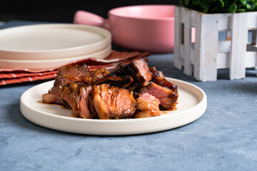 Korean marinated marbled prime short rib